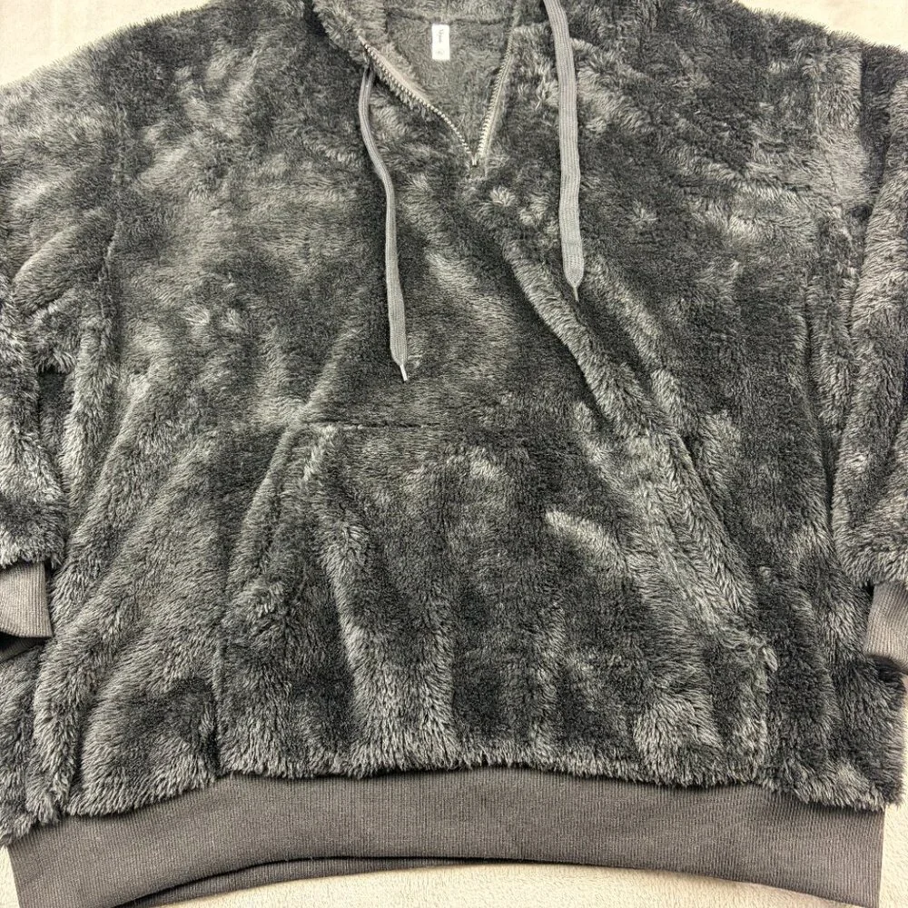 Hoodie Pullover Super Soft Quarter Zip Fleece Jacket Women's Size XL - Picture 4 of 8